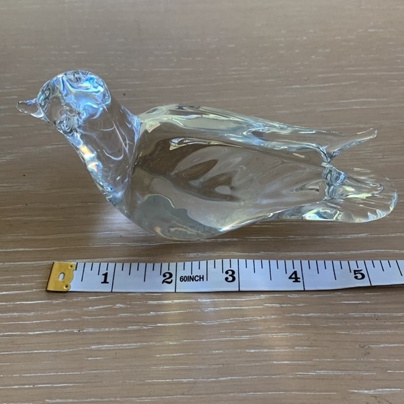 Swedish Crystal Art Glass Dove, no chips or scratches - quite beautiful! - Picture 6 of 6